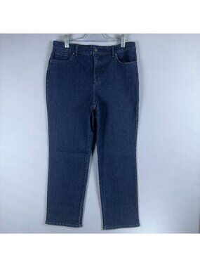 Gloria Vanderbilt Amanda Jeans Womens Size 16 Straight Leg  Blue Classic Fit